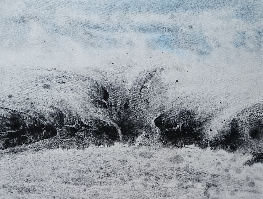 Pain Waves, watercolour, 9"x12"